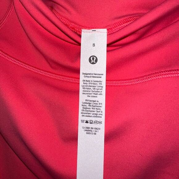 🌸 Lululemon Align High-Rise Crop 23” Glaze Pink Size 8 – NWT & Pretty in Power - Picture 11 of 13